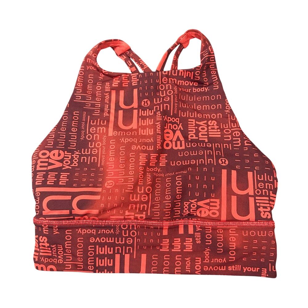 Lululemon Women's Energy High-Neck Longline Sports Bra Size 4